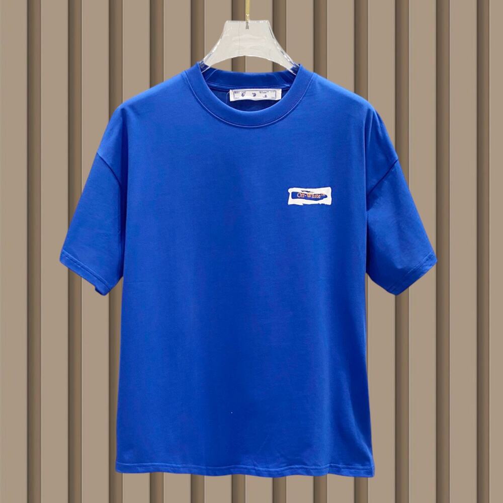 Off-White Men's Short Sleeve Blue
